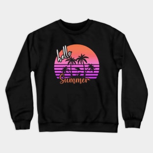 Beach Summer Sunset Crewneck Sweatshirt